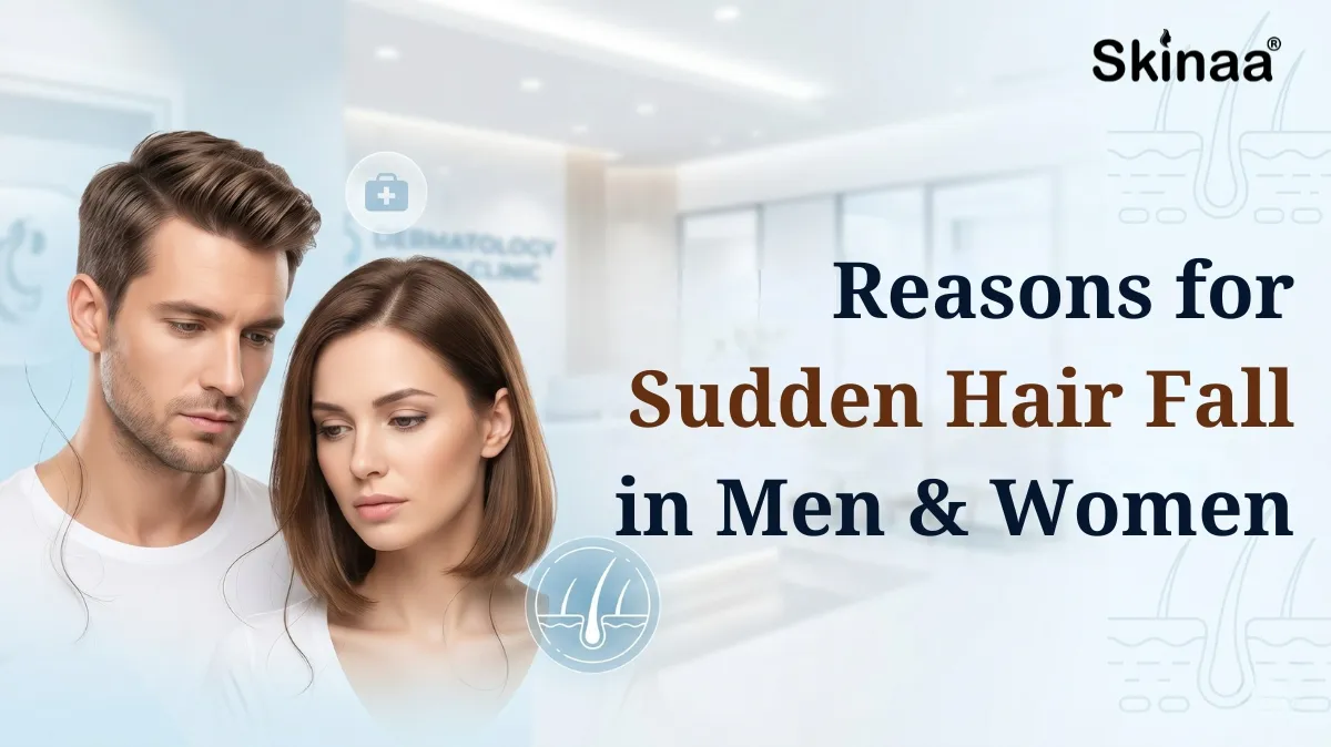 reason for sudden hairfall in men and women